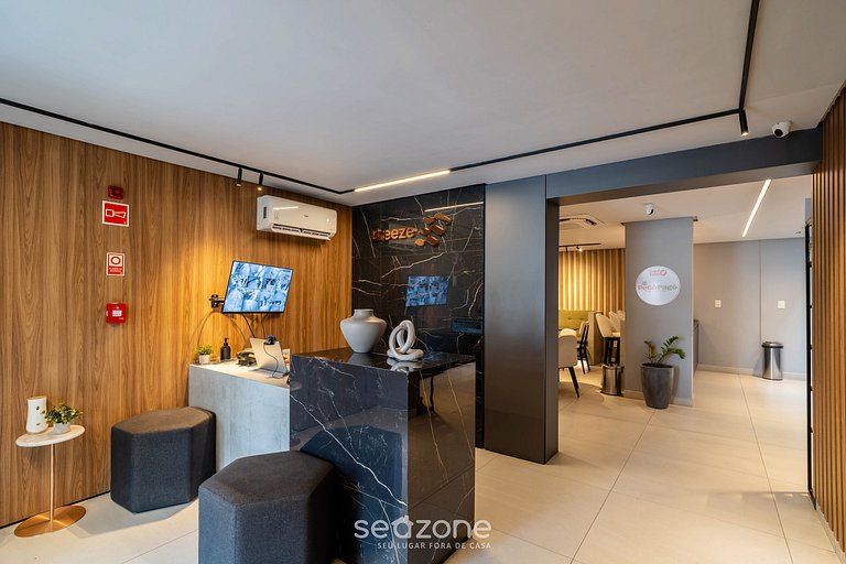 Studio em Condomínio Beira-Mar c/Piscina|BRE0116