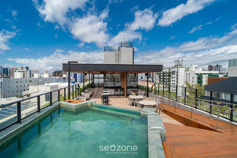 Studio en Condominio Frente Mar c/Piscina|BRE0116