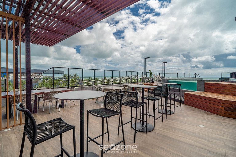 Confort en Condominio Frente Mar c/Piscina|BRE0116