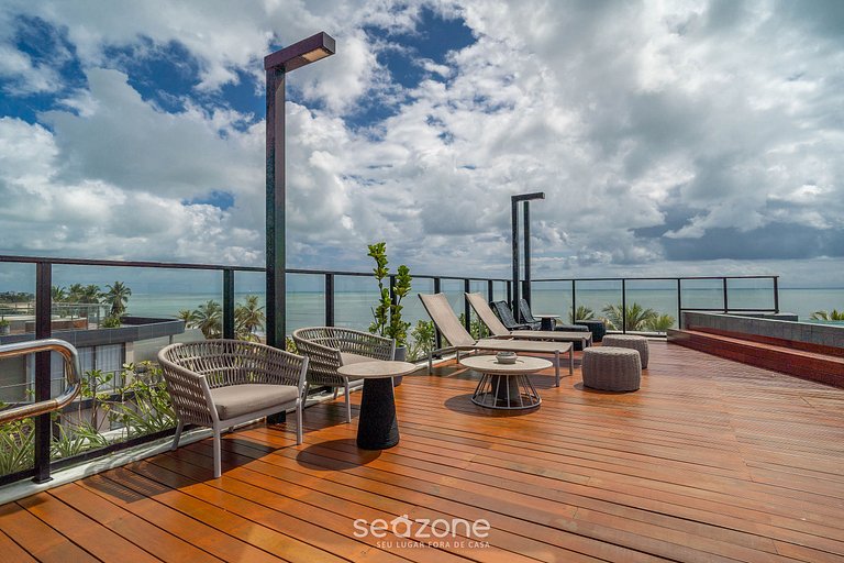 Confort en Condominio Frente Mar c/Piscina|BRE0116