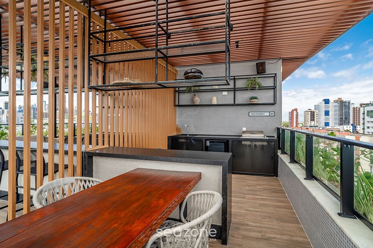 Studio em Condomínio Beira-Mar c/Piscina|BRE0116