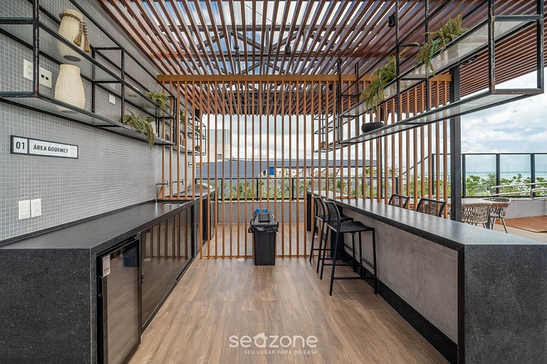 Studio em Condomínio Beira-Mar c/Piscina|BRE0116