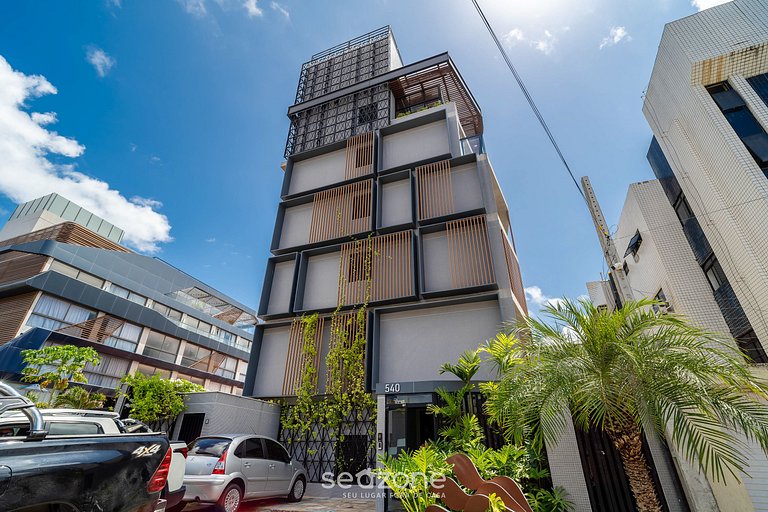 Studio em Condomínio Beira-Mar c/Piscina|BRE0116