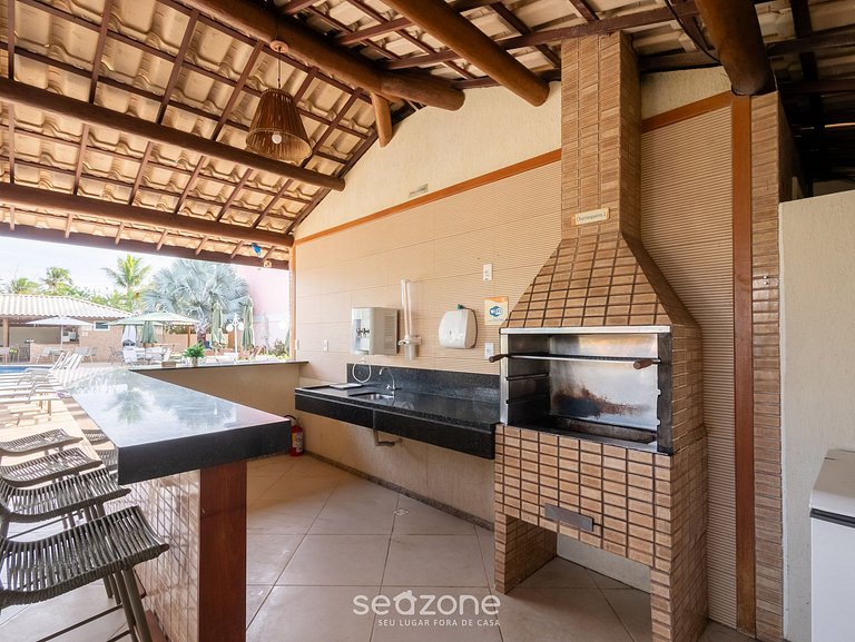 Apt, cond. Beira-mar c/ Piscina Itacimirim RSV0004