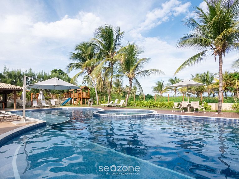 Apt, cond. Beira-mar c/ Piscina Itacimirim RSV0004