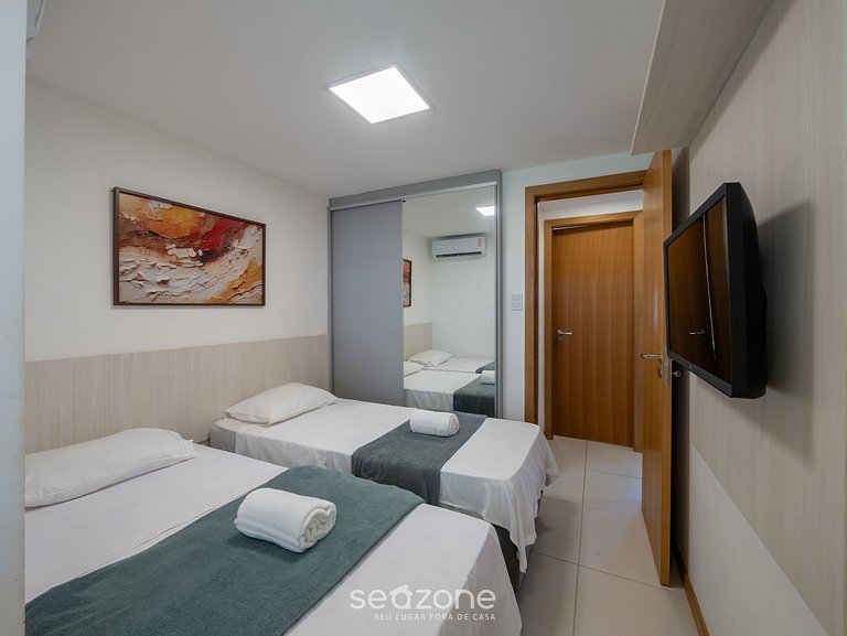 Apt, cond. Beira-mar c/ Piscina Itacimirim RSV0004