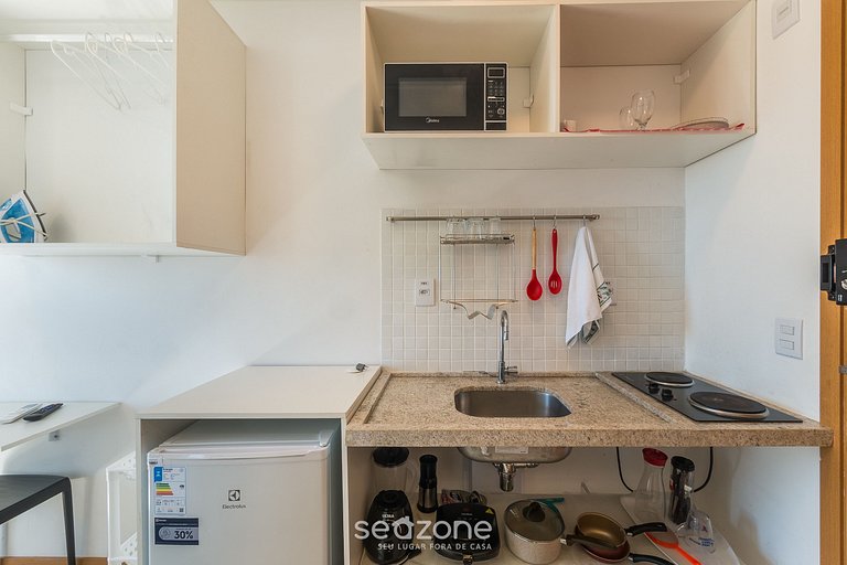 Studio c/ vista parc. al mar, 160 m playa SAA0323