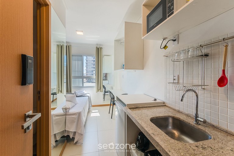 Studio c/ vista parc. al mar, 160 m playa SAA0323