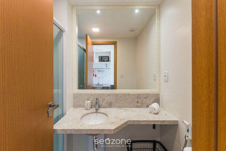 Studio c/ vista parc. al mar, 160 m playa SAA0323