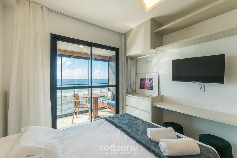 Studio c/ vista Mar em cond. c/ piscina JDN0204