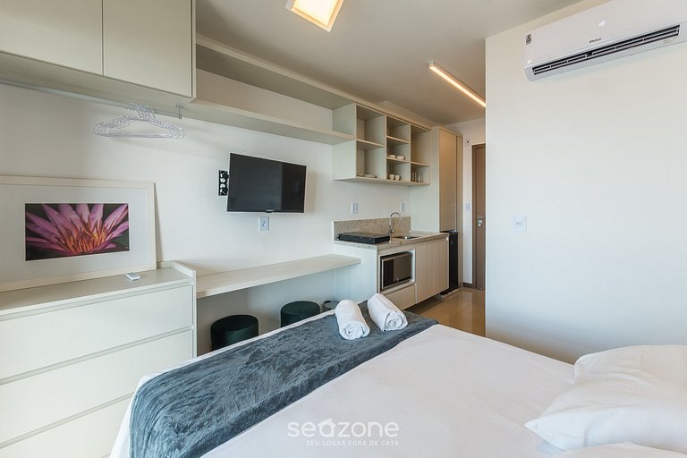 Studio c/ vista Mar em cond. c/ piscina JDN0204