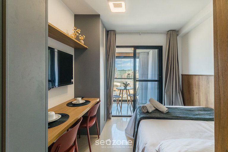 Estudio c/ vista al mar en edif. c piscina JDN0506