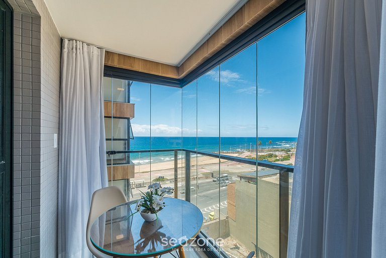 Conforto c/ Vista Mar em edf. c/ Piscina JDN0506