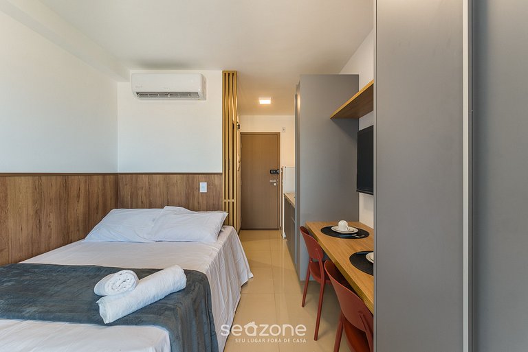 Studio c/ Vista Mar em edf. c/ Piscina JDN0506