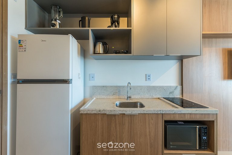 Estúdio Vista Mar em Cond. c/ Piscina JDN0205