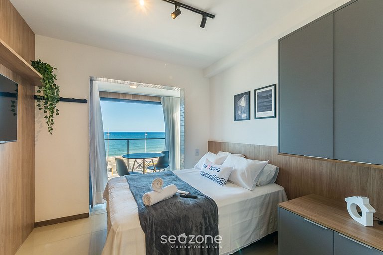 Estudio vista al mar en condo/ con piscina JDN0205