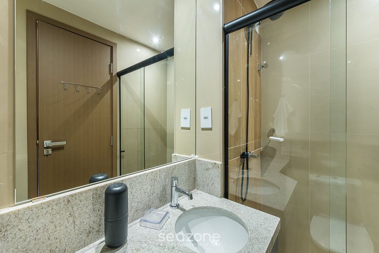 Estúdio Vista Mar em Cond. c/ Piscina JDN0205