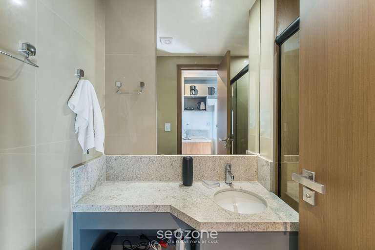 Estúdio Vista Mar em Cond. c/ Piscina JDN0205