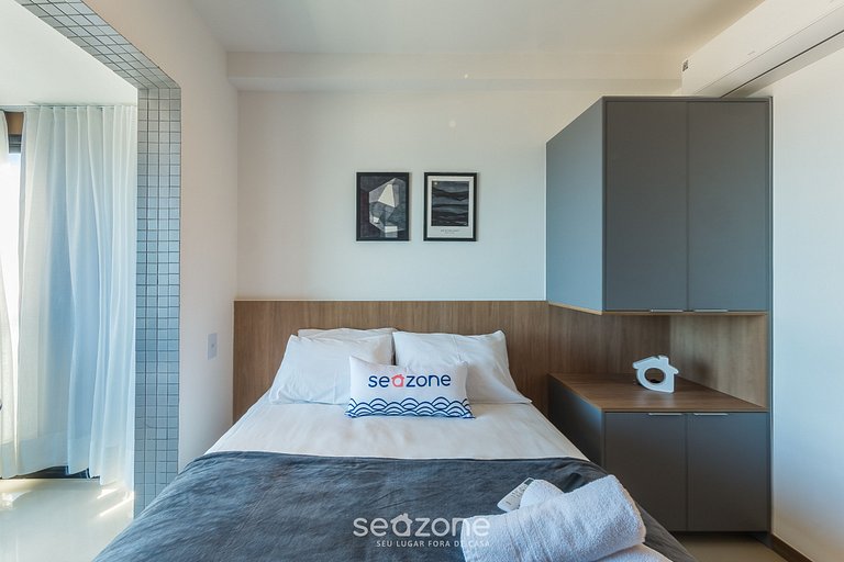 Estudio vista al mar en condo/ con piscina JDN0205