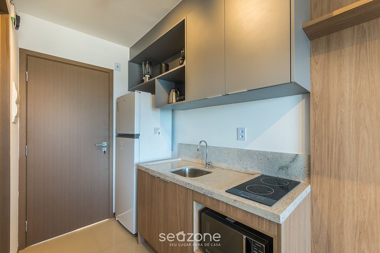 Estudio vista al mar en condo/ con piscina JDN0205