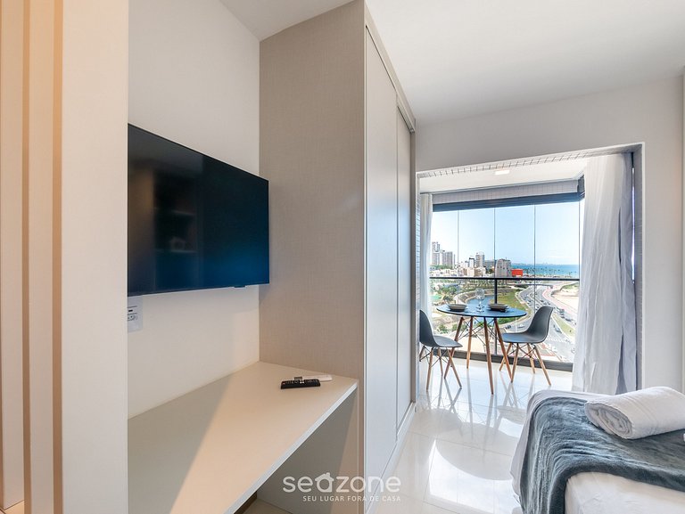 Studio c/ vista, à beira-mar de Salvador JDN1015