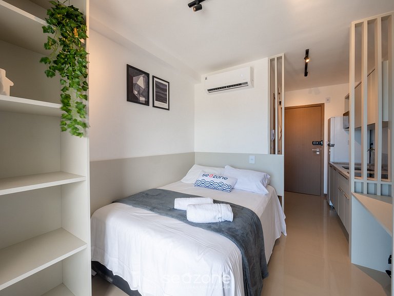 Studio c/ vista, à beira-mar de Salvador JDN1015