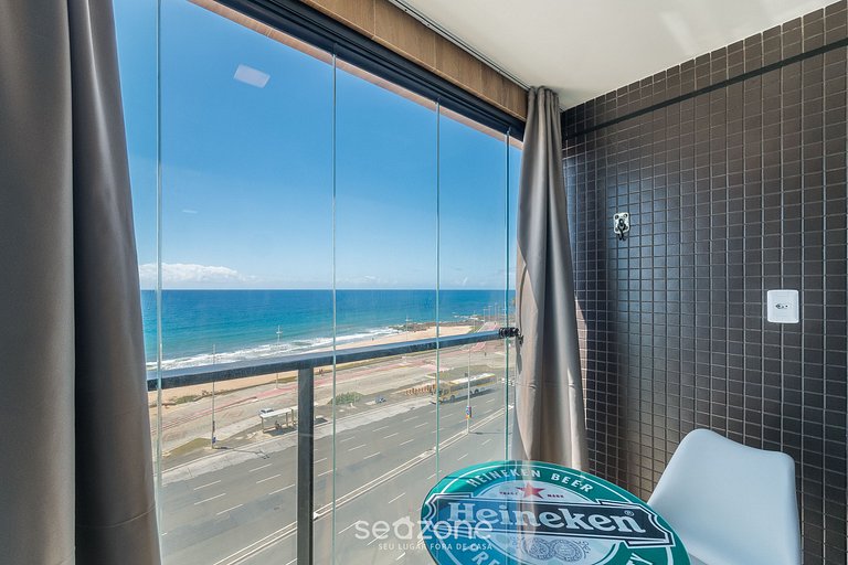 Studio c/ vista al mar en edif. c/ piscina JDN0502