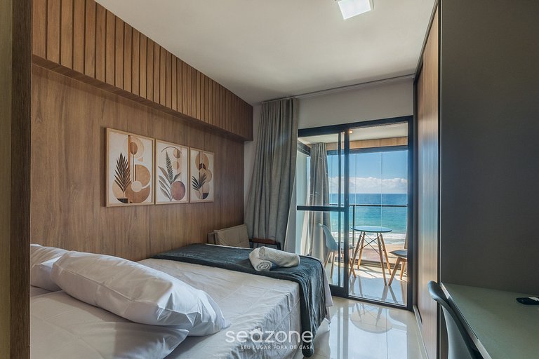 Studio c/ Vista Frente Mar em edf. c Pisc. JDN0502