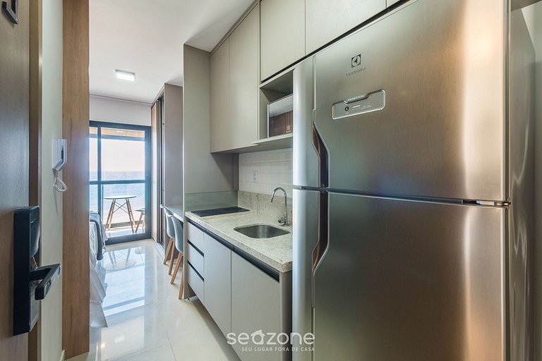 Studio c/ Vista Frente Mar em edf. c Pisc. JDN0502