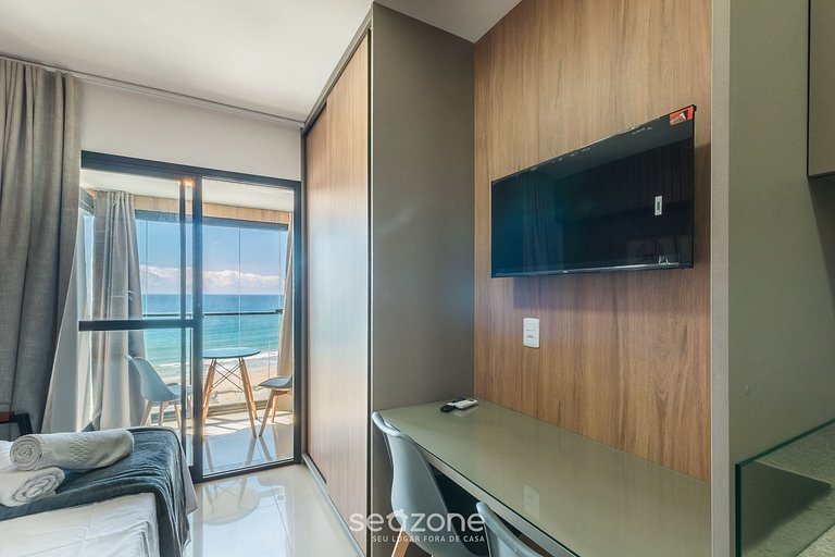 Studio c/ Vista Frente Mar em edf. c Pisc. JDN0502