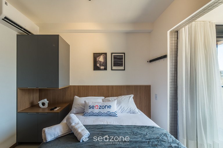 Studio vista lateral al mar en edf c pisc. JDN0208