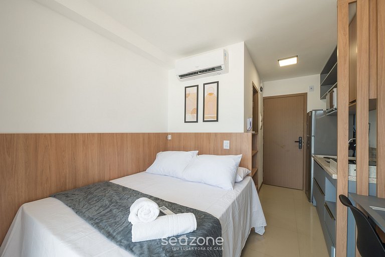 Stúdio c/ vista em edf. beira-mar c/ Pisc. JDN0315