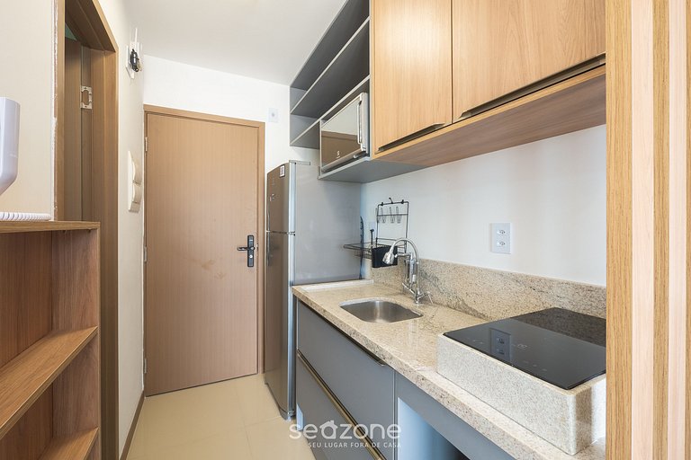 Stúdio c/ vista em edf. beira-mar c/ Pisc. JDN0315