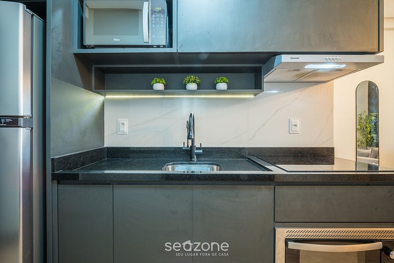 Estudio en edf. c/ piscina, 550m del mar LDU0202