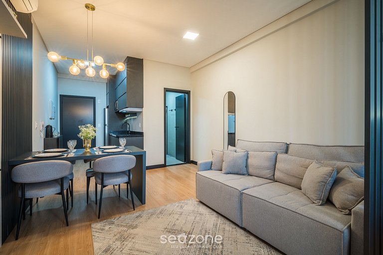 Estúdio em edf. c/ piscina, 550m do mar LDU0202