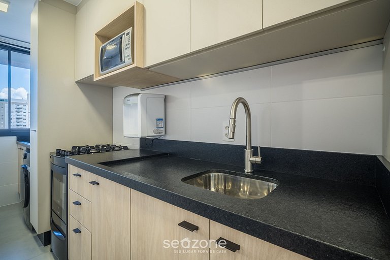 Ap con barbacoa en condominio con piscina EVH0609