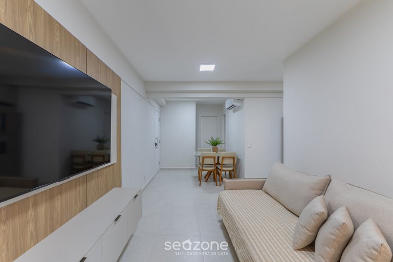 Apto Vista Mar Parcial 80m da Praia CPK0406