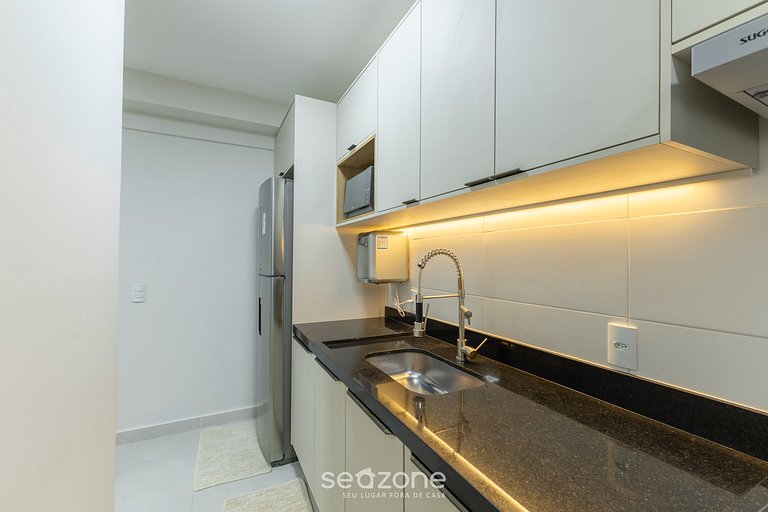 Apto vista parcial al mar 80 m de la playa CPK0406