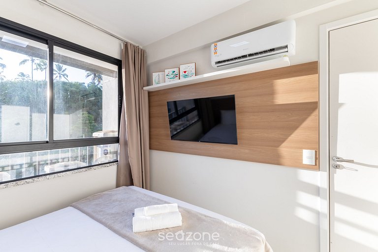 Apto vista parcial al mar 80 m de la playa CPK0406