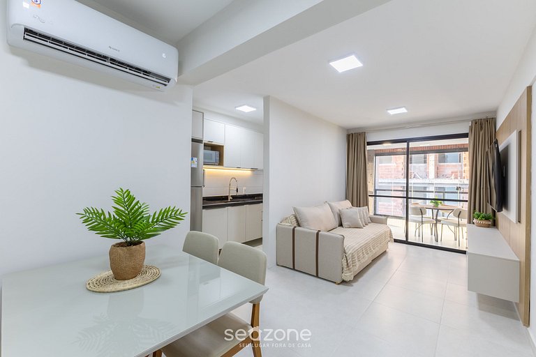 Apto vista parcial al mar 80 m de la playa CPK0406