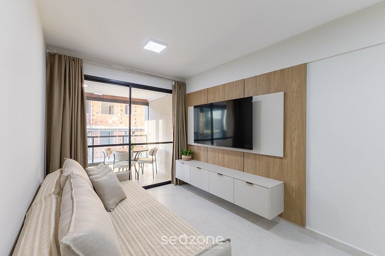 Apto Vista Mar Parcial 80m da Praia CPK0406