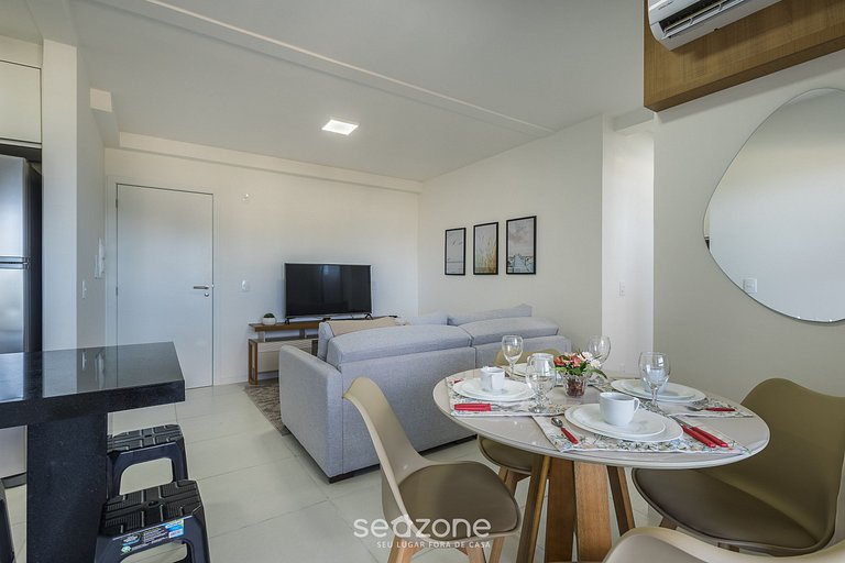 Apto c/ Churrasq. e Vista Mar Parcial SKL01206