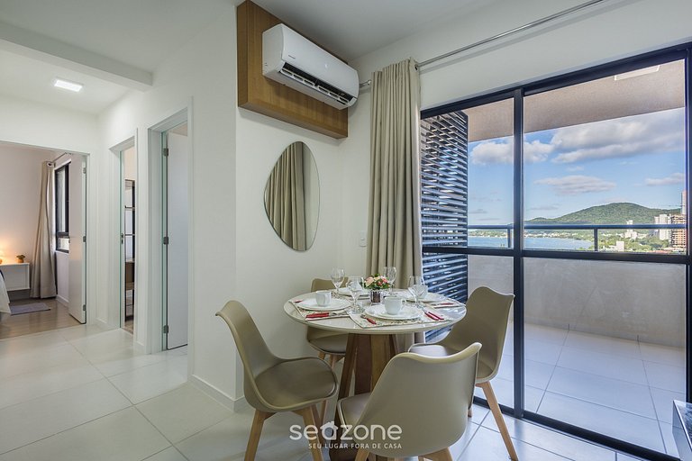 Apto c/ Churrasq. e Vista Mar Parcial SKL01206