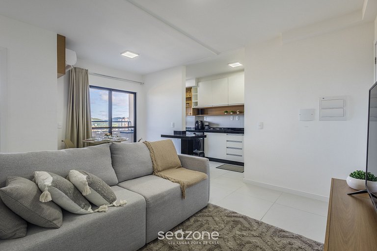 Apto con barbacoa y vista parcial al mar SKL01206