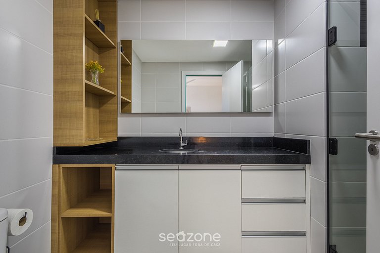 Apto con barbacoa y vista parcial al mar SKL01206