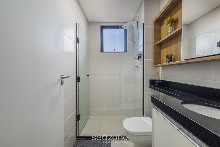 Apto c/ Churrasq. e Vista Mar Parcial SKL01206