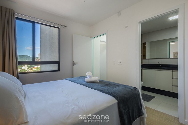 Apto c/ Churrasq. e Vista Mar Parcial SKL01206