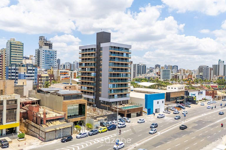 Studio c/ vista Mar em cond. c/ piscina JDN0911