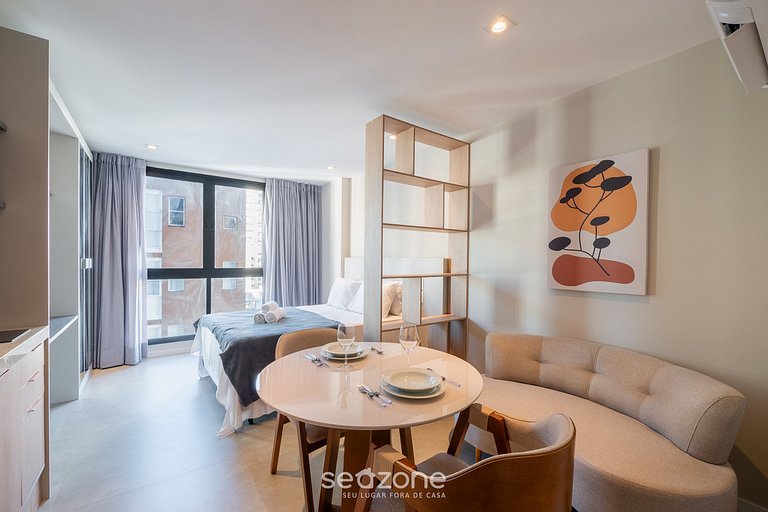 Studio en Cond. con Piscina y Vista Mar LIV0710