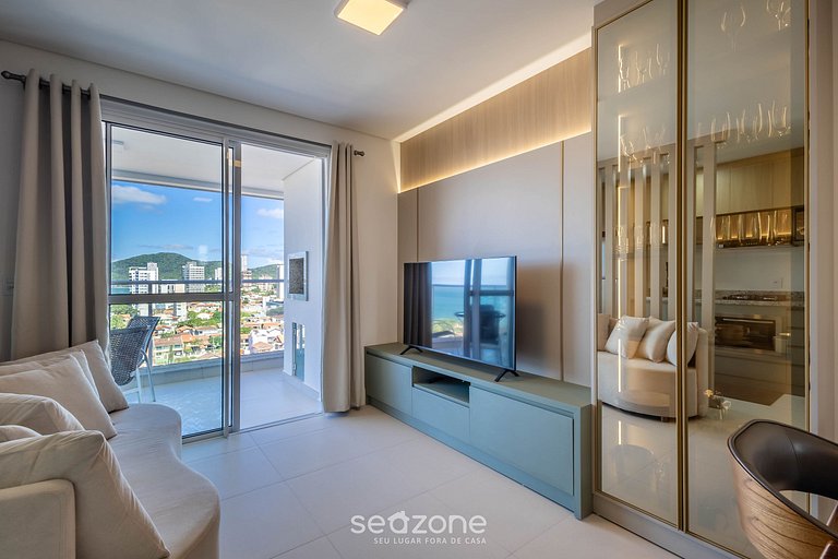 Apto em Cond. c/ Piscina e Vista Mar - BHC1206